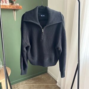 Gap Black Half-Zip Sweater